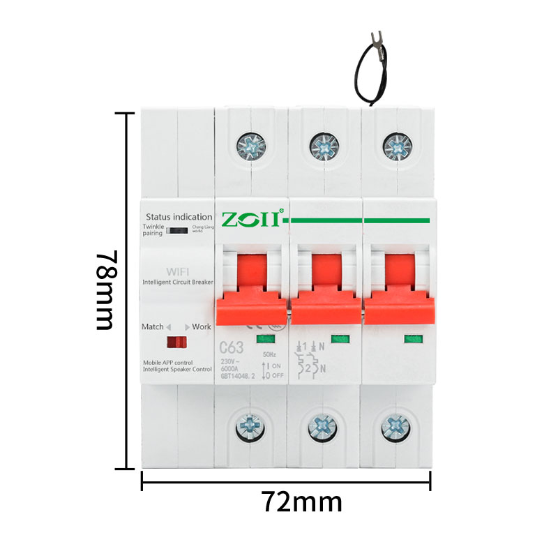 Zoii Wifi Circuit Breaker Smart Remote Control By Tuya Ewelink App Mm